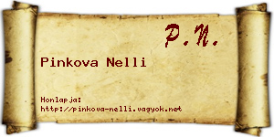 Pinkova Nelli névjegykártya